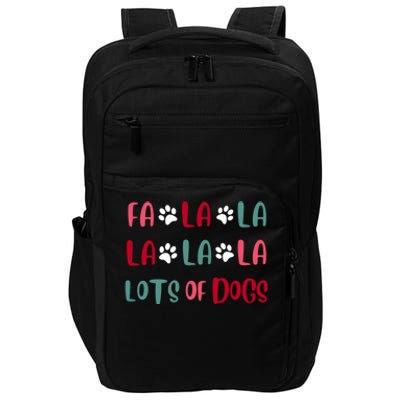 Cute Fa La La Lots Of Dogs Christmas Dog Love Xmas Impact Tech Backpack