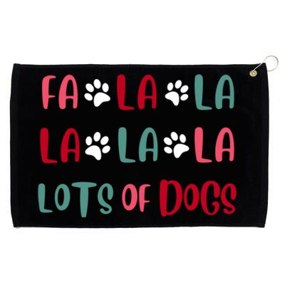 Cute Fa La La Lots Of Dogs Christmas Dog Love Xmas Grommeted Golf Towel