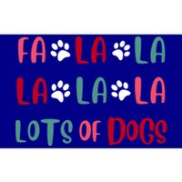 Cute Fa La La Lots Of Dogs Christmas Dog Love Xmas Bumper Sticker