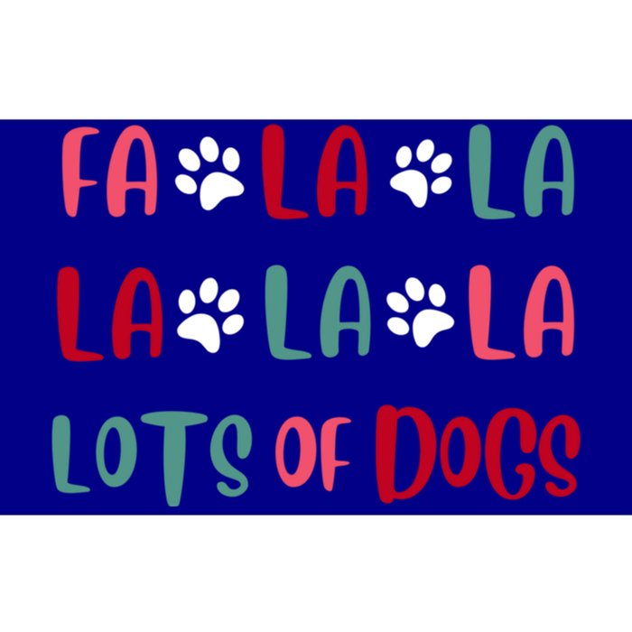 Cute Fa La La Lots Of Dogs Christmas Dog Love Xmas Bumper Sticker