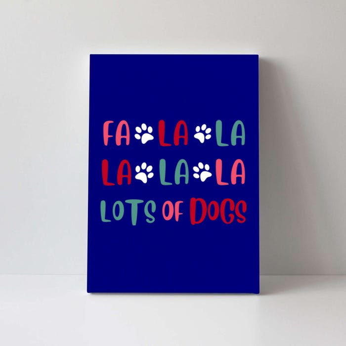 Cute Fa La La Lots Of Dogs Christmas Dog Love Xmas Canvas