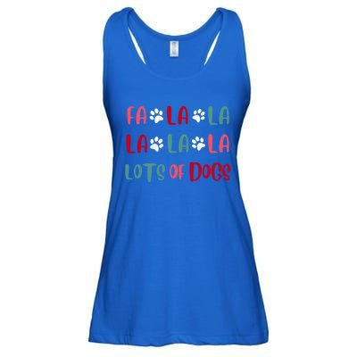 Cute Fa La La Lots Of Dogs Christmas Dog Love Xmas Ladies Essential Flowy Tank