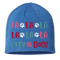 Cute Fa La La Lots Of Dogs Christmas Dog Love Xmas Sustainable Beanie