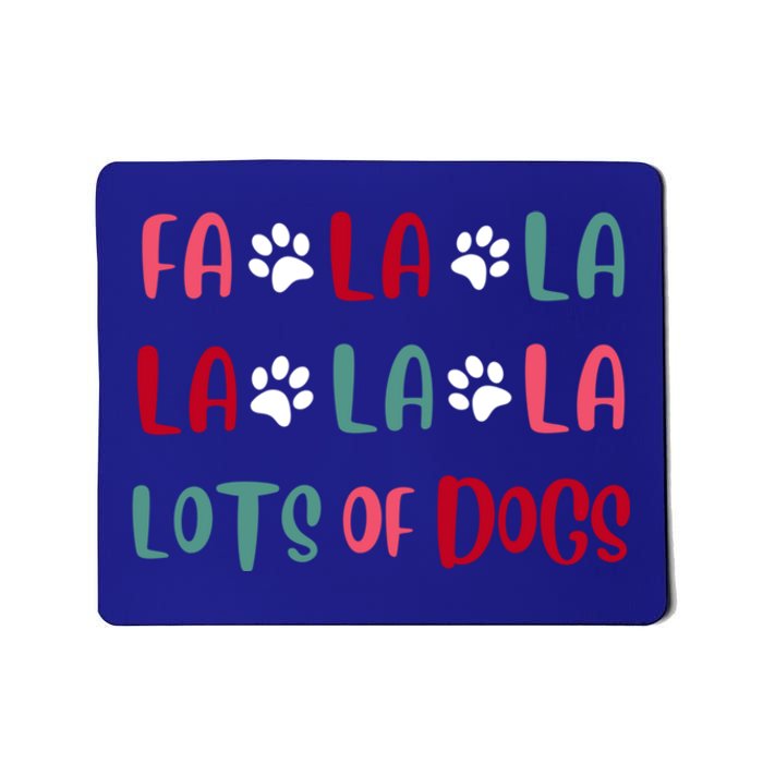 Cute Fa La La Lots Of Dogs Christmas Dog Love Xmas Mousepad