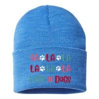 Cute Fa La La Lots Of Dogs Christmas Dog Love Xmas Sustainable Knit Beanie