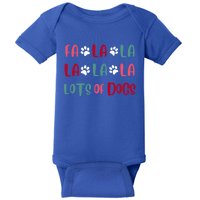 Cute Fa La La Lots Of Dogs Christmas Dog Love Xmas Baby Bodysuit