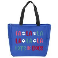 Cute Fa La La Lots Of Dogs Christmas Dog Love Xmas Zip Tote Bag