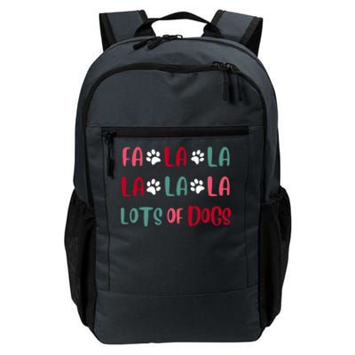 Cute Fa La La Lots Of Dogs Christmas Dog Love Xmas Daily Commute Backpack