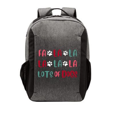 Cute Fa La La Lots Of Dogs Christmas Dog Love Xmas Vector Backpack