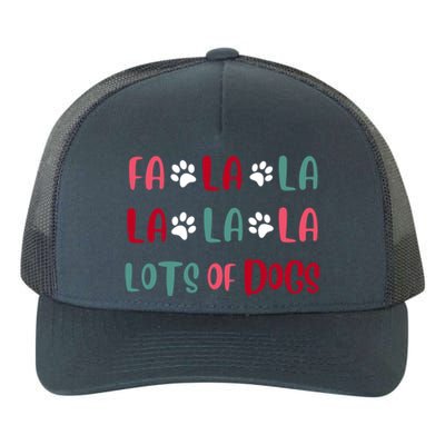 Cute Fa La La Lots Of Dogs Christmas Dog Love Xmas Yupoong Adult 5-Panel Trucker Hat