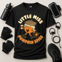 Cute Funny Little Miss Pumpkin Spice Cooling Performance Crew T-Shirt