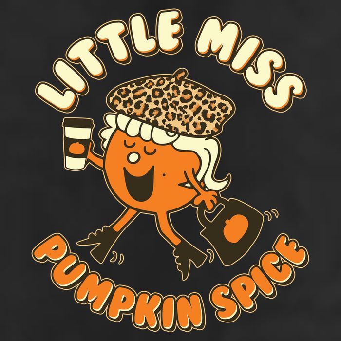 Cute Funny Little Miss Pumpkin Spice Adult Drive Performance Visor
