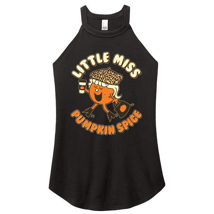 Cute Funny Little Miss Pumpkin Spice Women's Perfect Tri Rocker Tank