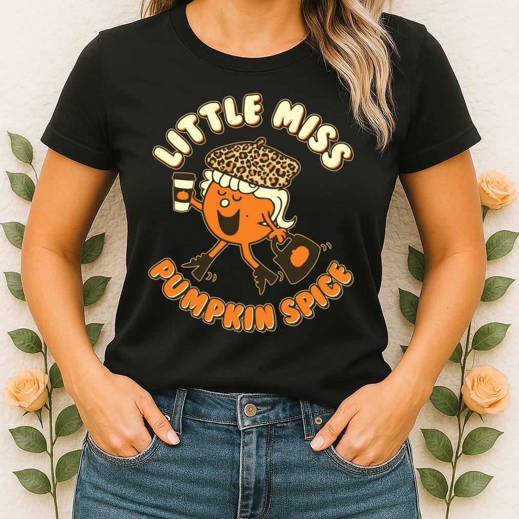 Cute Funny Little Miss Pumpkin Spice Womens T-Shirt