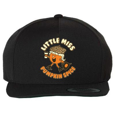 Cute Funny Little Miss Pumpkin Spice Wool Snapback Cap