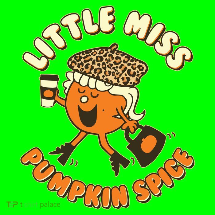 Cute Funny Little Miss Pumpkin Spice Button