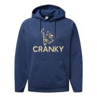 Crankbait Fishing Lure Cranky Funny Gift Ideas For Fishing Performance Fleece Hoodie