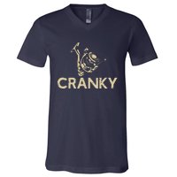 Crankbait Fishing Lure Cranky Funny Gift Ideas For Fishing V-Neck T-Shirt