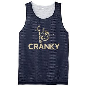 Crankbait Fishing Lure Cranky Funny Gift Ideas For Fishing Mesh Reversible Basketball Jersey Tank