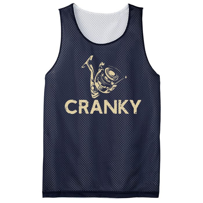 Crankbait Fishing Lure Cranky Funny Gift Ideas For Fishing Mesh Reversible Basketball Jersey Tank