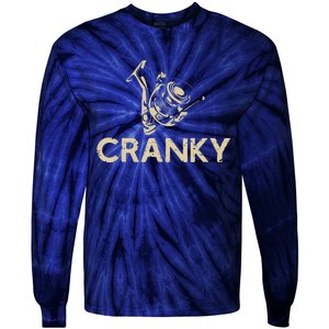 Crankbait Fishing Lure Cranky Funny Gift Ideas For Fishing Tie-Dye Long Sleeve Shirt