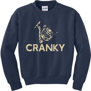 Crankbait Fishing Lure Cranky Funny Gift Ideas For Fishing Kids Sweatshirt