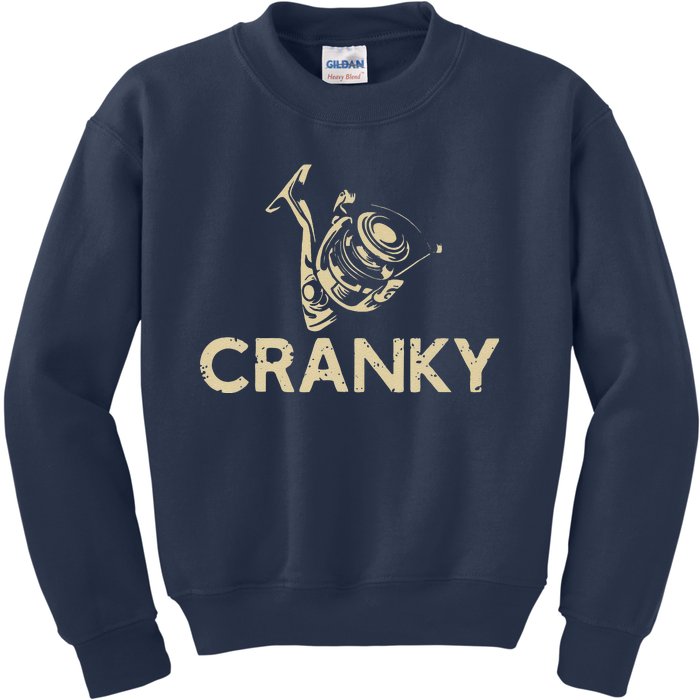 Crankbait Fishing Lure Cranky Funny Gift Ideas For Fishing Kids Sweatshirt