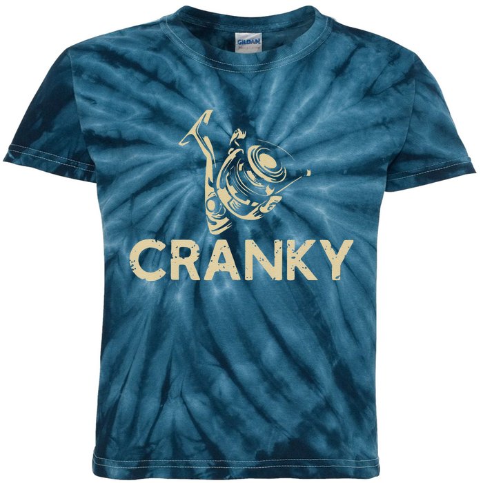 Crankbait Fishing Lure Cranky Funny Gift Ideas For Fishing Kids Tie-Dye T-Shirt