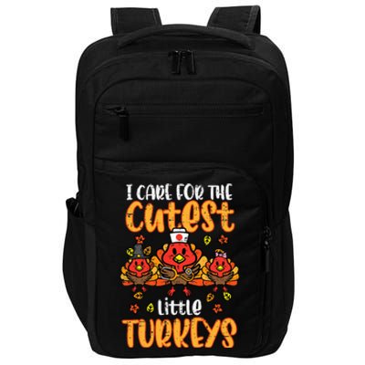 Care For Little Turkeys Nurse Fall Thanksgiving Impact Tech Backpack