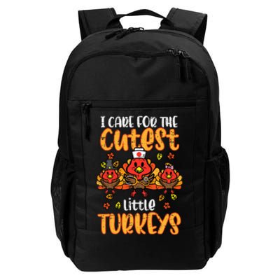 Care For Little Turkeys Nurse Fall Thanksgiving Daily Commute Backpack