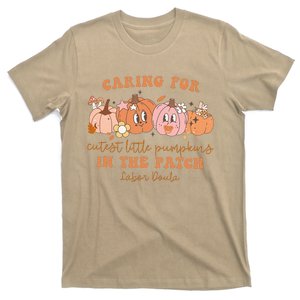 Caring For Little Pumpkins Labor Doula Thanksgiving Fall T-Shirt