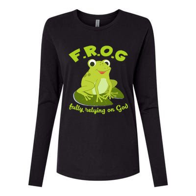 Christian Frog Lover Womens Cotton Relaxed Long Sleeve T-Shirt