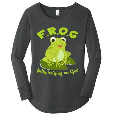 Christian Frog Lover Women's Perfect Tri Tunic Long Sleeve Shirt