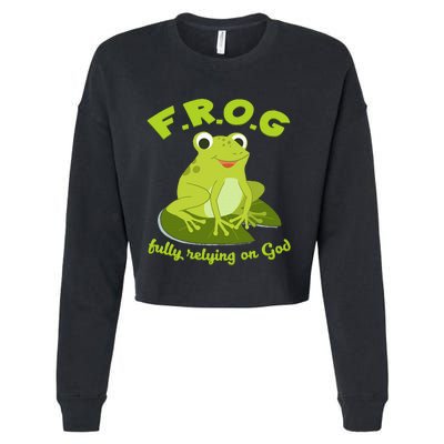 Christian Frog Lover Cropped Pullover Crew