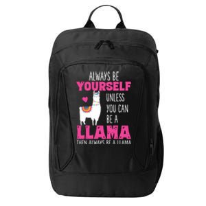 Cute Funny Llama Llamas Lover Girl City Backpack