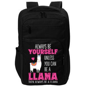 Cute Funny Llama Llamas Lover Girl Impact Tech Backpack