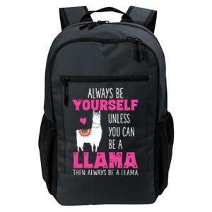 Cute Funny Llama Llamas Lover Girl Daily Commute Backpack