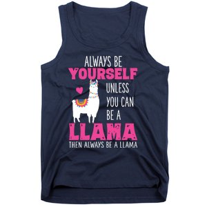 Cute Funny Llama Llamas Lover Girl Tank Top