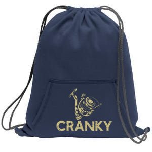 Crankbait Fishing Lure Cranky Funny Gift Ideas For Fishing Sweatshirt Cinch Pack Bag