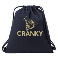 Crankbait Fishing Lure Cranky Funny Gift Ideas For Fishing Drawstring Bag