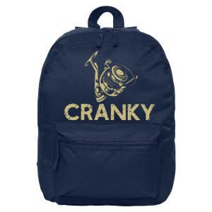 Crankbait Fishing Lure Cranky Funny Gift Ideas For Fishing 16 in Basic Backpack