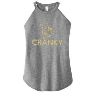 Crankbait Fishing Lure Cranky Funny Gift Ideas For Fishing Women’s Perfect Tri Rocker Tank