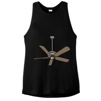 Ceiling Fan Lazy DIY Halloween Costume Funny Easy Ladies PosiCharge Tri-Blend Wicking Tank