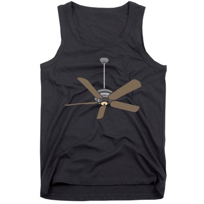Ceiling Fan Lazy DIY Halloween Costume Funny Easy Tank Top