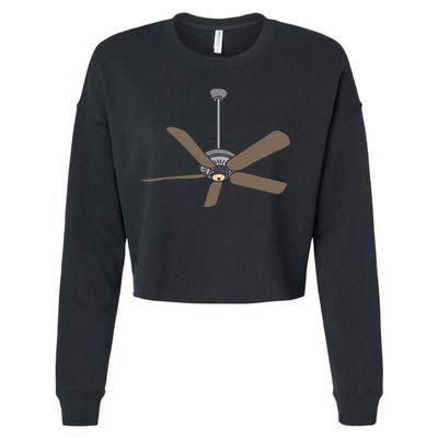 Ceiling Fan Lazy DIY Halloween Costume Funny Easy Cropped Pullover Crew