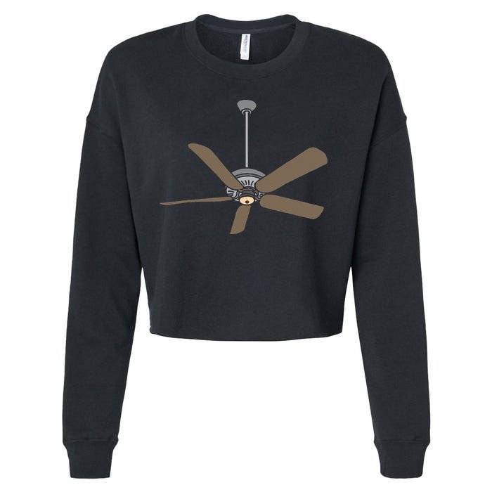 Ceiling Fan Lazy DIY Halloween Costume Funny Easy Cropped Pullover Crew