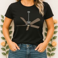 Ceiling Fan Lazy DIY Halloween Costume Funny Easy Womens T-Shirt