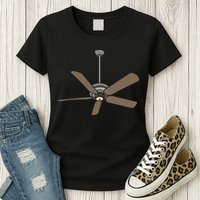 Ceiling Fan Lazy DIY Halloween Costume Funny Easy Womens T-Shirt