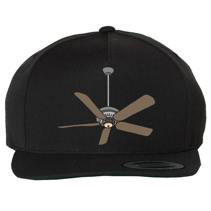 Ceiling Fan Lazy DIY Halloween Costume Funny Easy Wool Snapback Cap