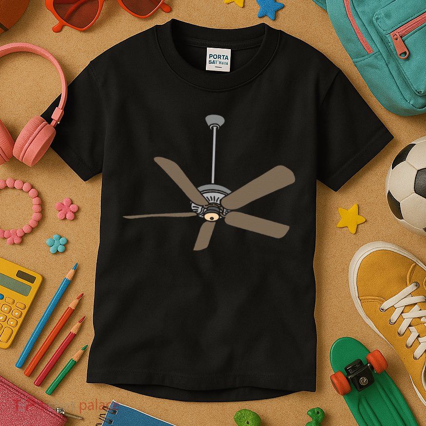 Ceiling Fan Lazy DIY Halloween Costume Funny Easy Kids T-Shirt